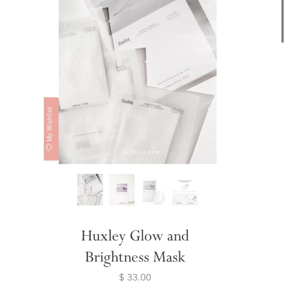 [3]Korea Huxley Face Mask Pack (very popular item)
